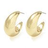 Brass Stud Earrings KK-CBA50B0-01G-4