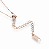 304 Stainless Steel Pendant Necklaces NJEW-O118-27-5