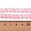Crackle Baking Paint Imitation Jade Glass Beads Strands DGLA-T003-8mm-02-4