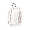 ABS Plastic Imitation Pearl Pendants PALLOY-JF04415-01-1