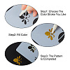 Gorgecraft 2 Sets 2 Styles PET Plastic Hollow Out Drawing Painting Stencils Templates DIY-GF0007-27-6