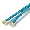 2.5MM Adjustable Braided Nylon Cords Necklace Making FB-CBAA152-02G-26-2