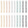 Unicraftale 100Pcs 5 Colors 304 Stainless Steel Curb Chains Extender STAS-UN0038-15A-1