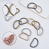 20Pcs 4 Colors Iron D Rings IFIN-SP0001-23D-4