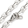 304 Stainless Steel Link Chain Bracelets BJEW-H618-04P-2