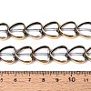 Electroplate Glass Beads Strands X-EGLA-T021-23B-4