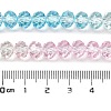 Transparent Painted Glass Beads Strands DGLA-A034-T8mm-A21-3