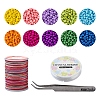 DIY Seed Beaded Bracelet Making Kit DIY-YW0005-67-2