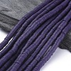 Flat Round Handmade Polymer Clay Beads LS-CLAY-R067-8.0mm-04-1