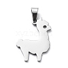 Non-Tarnish 304 Stainless Steel Pendants STAS-D036-11P-1