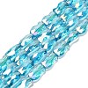 Electroplate Glass Beads Strands EGLA-P066-01A-AB14-1