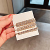 Alloy with Rhinestone Alligator Hair Clips PW-WGC0715-01-1