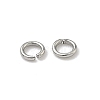Tarnish Resistant 304 Stainless Steel Open Jump Rings STAS-Q186-02-3.5x0.7mm-3