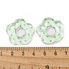 Transparent Printed Acrylic Beads OACR-H124-05B-03-3