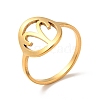 Ion Plating(IP) 201 Stainless Steel Constellations Aries Finger Ring for Women RJEW-G266-29G-3