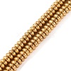Electroplated Synthetic Non-magnetic Hematite Beads Strands G-H027-D01-01-1