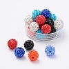 Polymer Clay Rhinestone Beads RB-H258-HD12mm-M-1