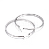 201 Stainless Steel Hoop Earrings EJEW-A052-27A-2