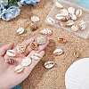 28Pcs 7 Styles Natural Mixed Shell Pendants PALLOY-HY00104-4
