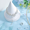 2Pcs 925 Sterling Silver Spring Gate Rings STER-SC0001-53-7