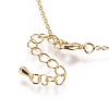 Brass Cable Chain Necklaces Making MAK-L025-06G-3