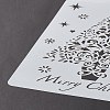 Creative Christmas Plastic Drawing Stencil DIY-L007-12-4