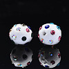 Polymer Clay Rhinestone Beads RB-T017-31G-A-2