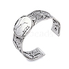 Constellation Alloy Open Cuff Bangles for Women Men LS-BJEW-C064-01AS-04-1