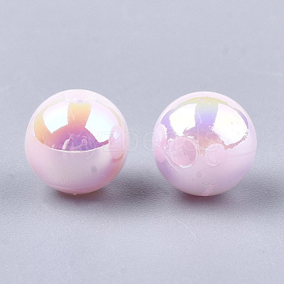Plastic Beads X-OACR-S027-6mm-10-1