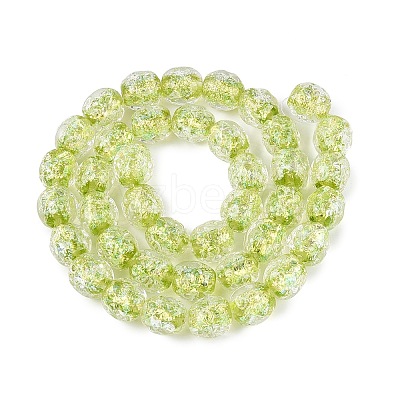 Handmade Foil Glass Beads Strands FOIL-Q002-05E-1