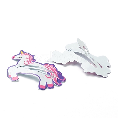 Cute Spray Painted Iron Snap Hair Clips PHAR-L006-A03-1