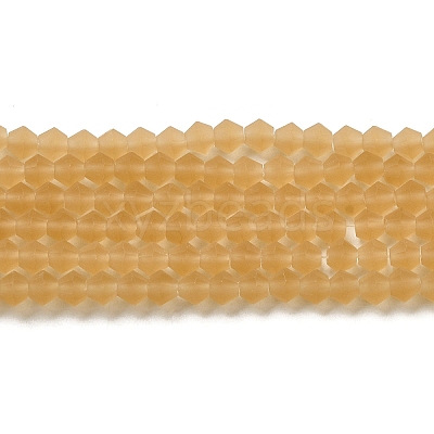 Imitate Austrian Crystal Frosted Glass Beads Strands EGLA-A039-T6mm-MD18-1