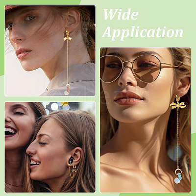2Piar 201 & 304 Stainless Steel Hoop Earrings EJEW-WR00004-1