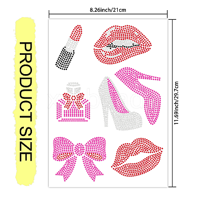 Glass Hotfix Rhinestone DIY-WH0303-292-1