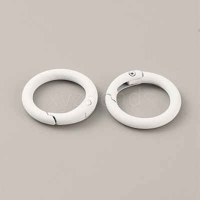 Spray Painted Alloy Spring Gate Rings FIND-WH0120-89A-09-1