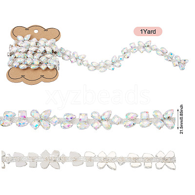 1 Yard Iron Rhinestone Strass Chains FIND-PJ0001-42-1