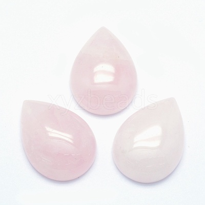 Natural Rose Quartz Cabochons G-E491-B-21-1