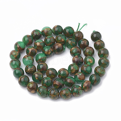 Natural Chalcedony Beads Strands G-S333-10mm-014F-1