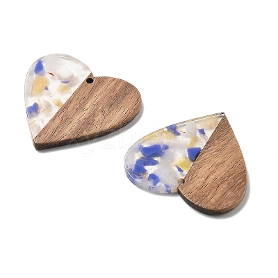 Resin and Walnut Pendants FIND-R051-09E-1