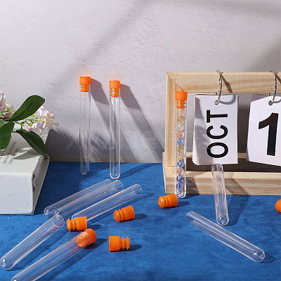 150Pcs Plastic Sewing Needle Organizers Tubes with Cap CON-CA0001-037A-1