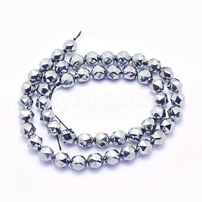 Terahertz Stone Beads Strands G-O166-34-8x8mm-1