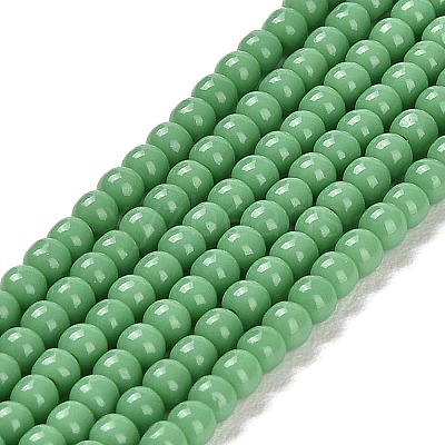 Imitation Jade Glass Beads Strands GLAA-K062-A01-02-1