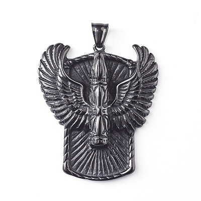 304 Stainless Steel Big Pendants STAS-K191-21B-1