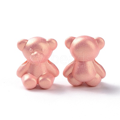 Opaque Acrylic Glitter Beads OACR-E010-06-1