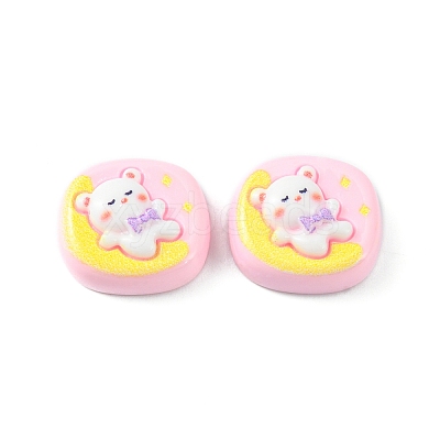 Opaque Cute Cartoon Resin Cabochons CRES-O006-06B-1