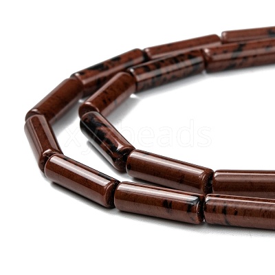 Natural Mahogany Obsidian Beads Strands G-F247-48-1