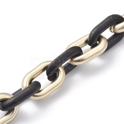 Handmade Spray Painted CCB Cable Chains AJEW-JB00718-1