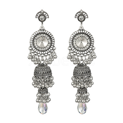 Alloy Acrylic Dangle Stud Earrings FS-WG31A95-02-1