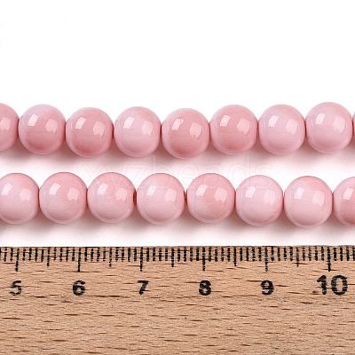 Baking Paint Glass Beads X1-DGLA-N012-8mm-01-1