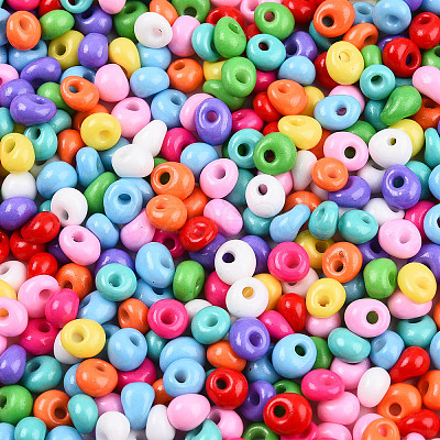 6/0 Opaque Colours Glass Seed Beads SEED-N007-18C-1
